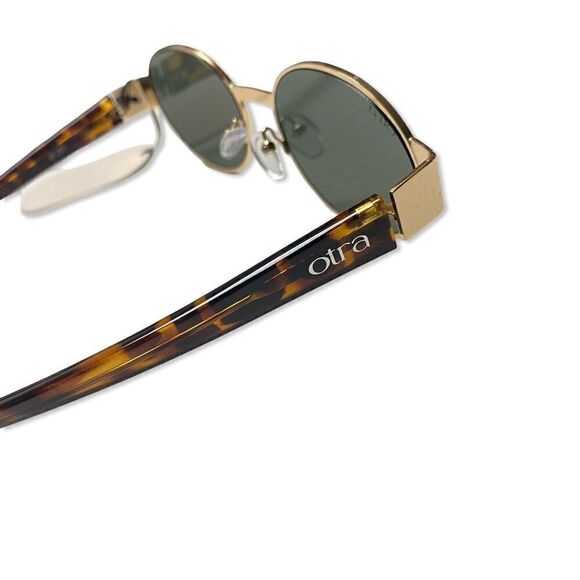 Otra Eyewear Echo in Gold Tort Green sunglasses glasses Revolve main image 10